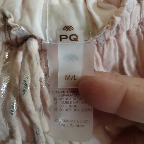 PQ Swim Strapless Dress in Pink and Cream - Picture 9 of 9